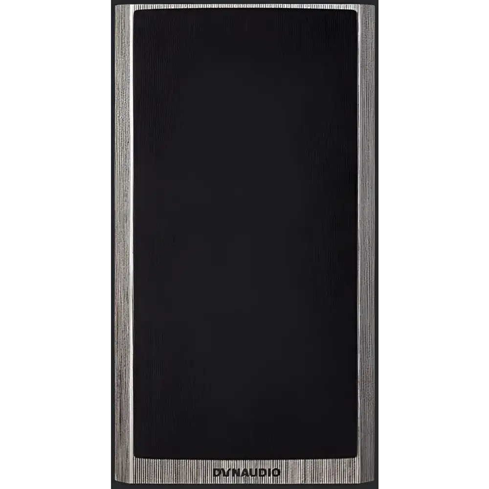 Dynaudio Special 40 schwarzer Lautsprecher mit hellem Holzrahmen, was Hi-Fi perfekt