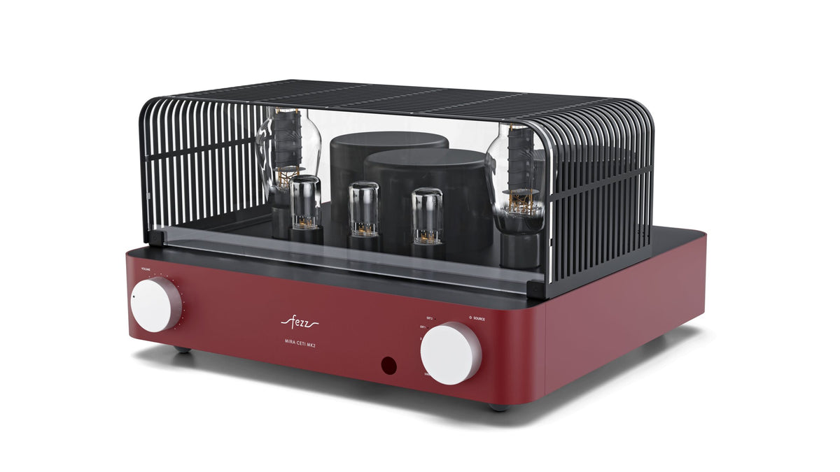 Fezz Audio Mira Ceti MK II in Big Calm (Burgunder), mit Röhrengitter
