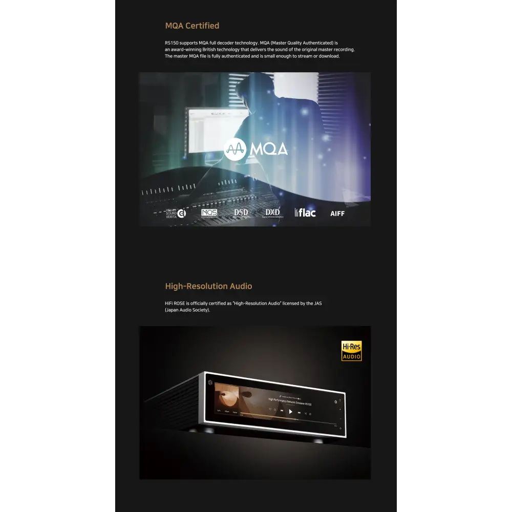 Hifiteam Czesany GmbH - home entertainment for you -  Verstärker & Netzwerkplayer Hifi Rose RS 150B Netzwerkplayer + DAC SCHAUFENSTERGERÄT