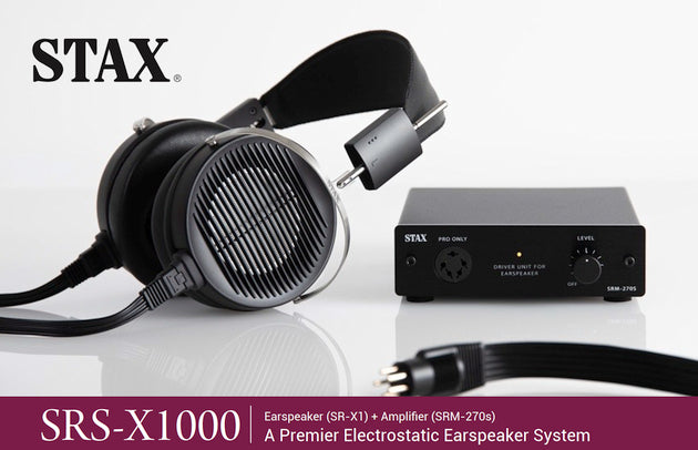 Stax Kopfhörer Komplettset STAX Elektrostatischer Kopfhörer SET  SRS-X1000 mit  SRM-270S NEU