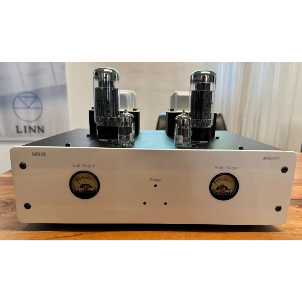 Silver-face LAB 12 Mighty Endstufe weiss EL-34 mit KT-88, jahre jung, lab12 suono