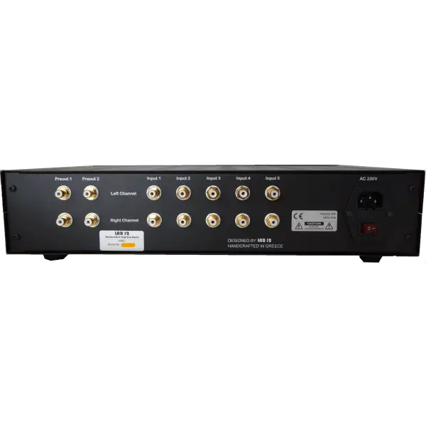 LAB12 PRE1 Hochwertiger schwarzer Audio-Vorverstärker mit RCA-Anschlüssen