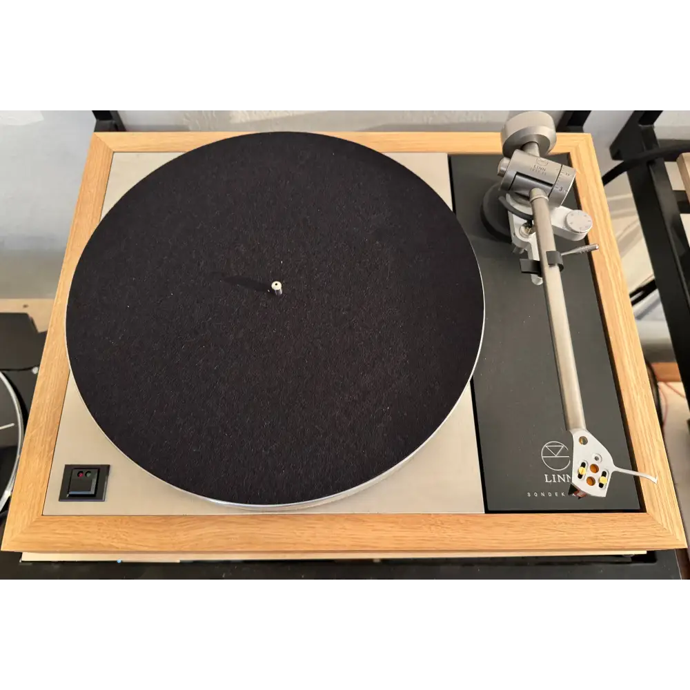Vintage Turntable mit Holzplint, Silver Tonearm, Ortofon Cadenza Bronze, LINN Klimax LP12