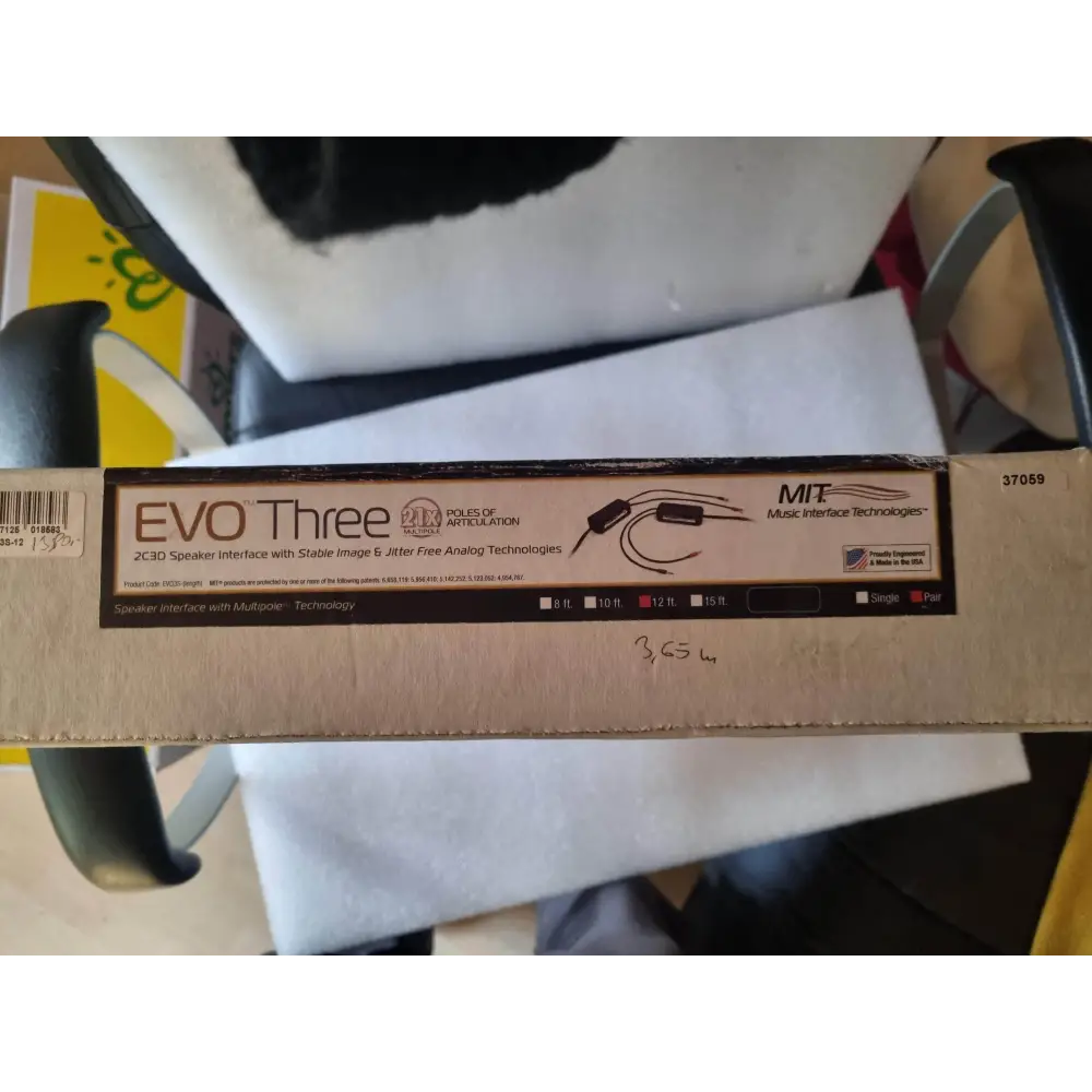 MIT Cables Lautsprecherkabel M.I.T Cables Evo Three Lautsprecher Kabel  Paar 3,65 Meter