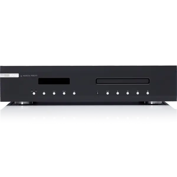 Schwarzer Musical Fidelity M3 S CD Player mit DAC, optisch, asynchron, USB