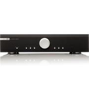 Schwarzer Musical Fidelity M3si Vollverstärker mit silbernem Lautstärkeregler und Bedienelementen