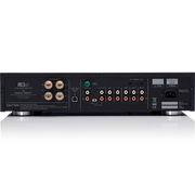 Rückansicht des Musical Fidelity M3si Vollverstärkers mit vielfältigen Anschlussmöglichkeiten