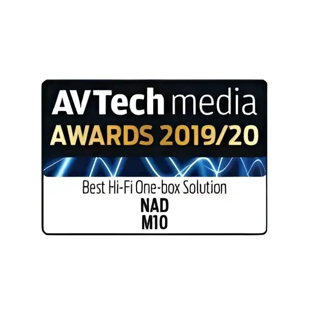 NAD M10 V2 mit Award für beste Hi-Fi One-Box Lösung von AVTech 2019/20