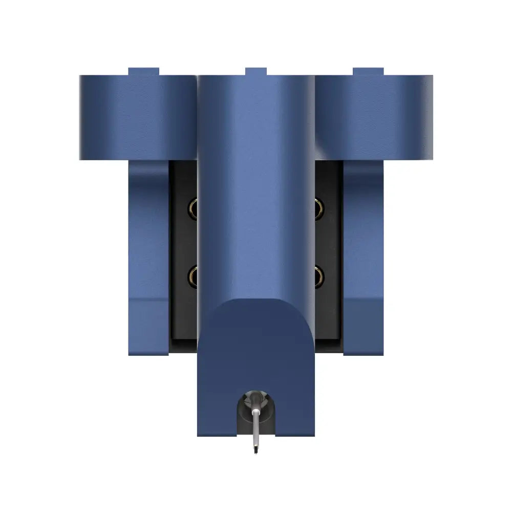 Ortofon mc 90x blau metallic tonabnehmer mit field stabilizing element und vergoldetes reinkupfer sichtbare montageschrauben