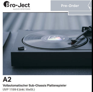 Pro-ject Pro-ject A2 Vollautomat