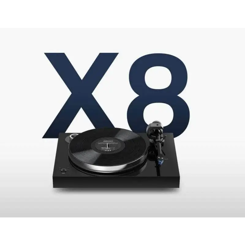 Pro-ject Audio Plattenspieler Pro-Ject Audio X8 Evo High Gloss Black Super Pack Quintet Blue