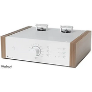Pro-Ject Tubebox DS2 MM + MC Hifi Stereoanlage mit Vacuum Tubes, Holzseiten, bester Klang
