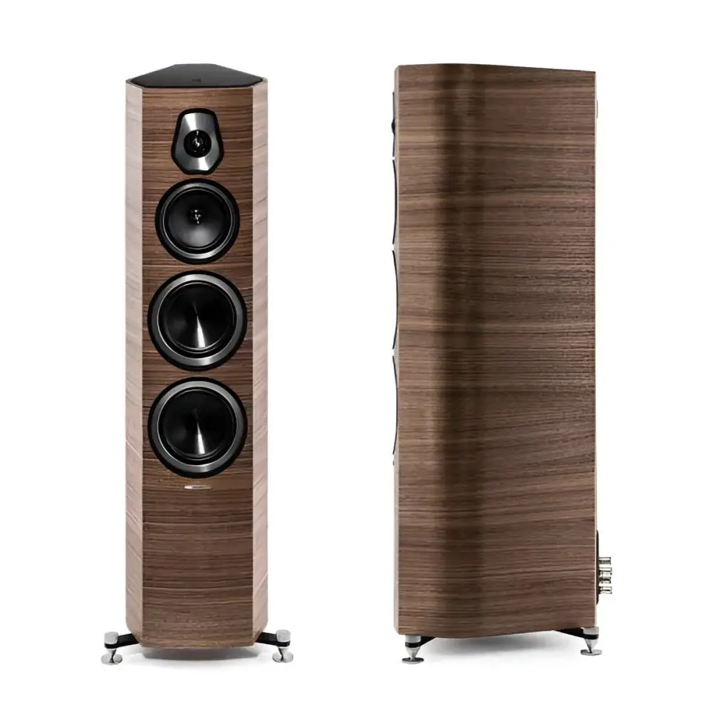 Sonus Faber Sonetto 5 Paar zweitgrößte Modell, elegante Holz-Standlautsprecher