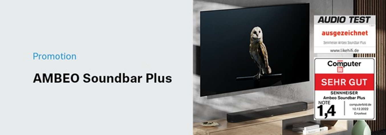 sennheiser Soundbar AMBEO Soundbar plus Sommeraktion bis 15.7. !
