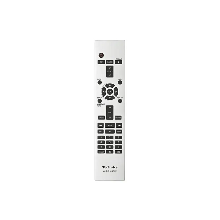 Weißer Technics Audio System Fernbedienung für SC-C70MK2 und Technics Audio Center