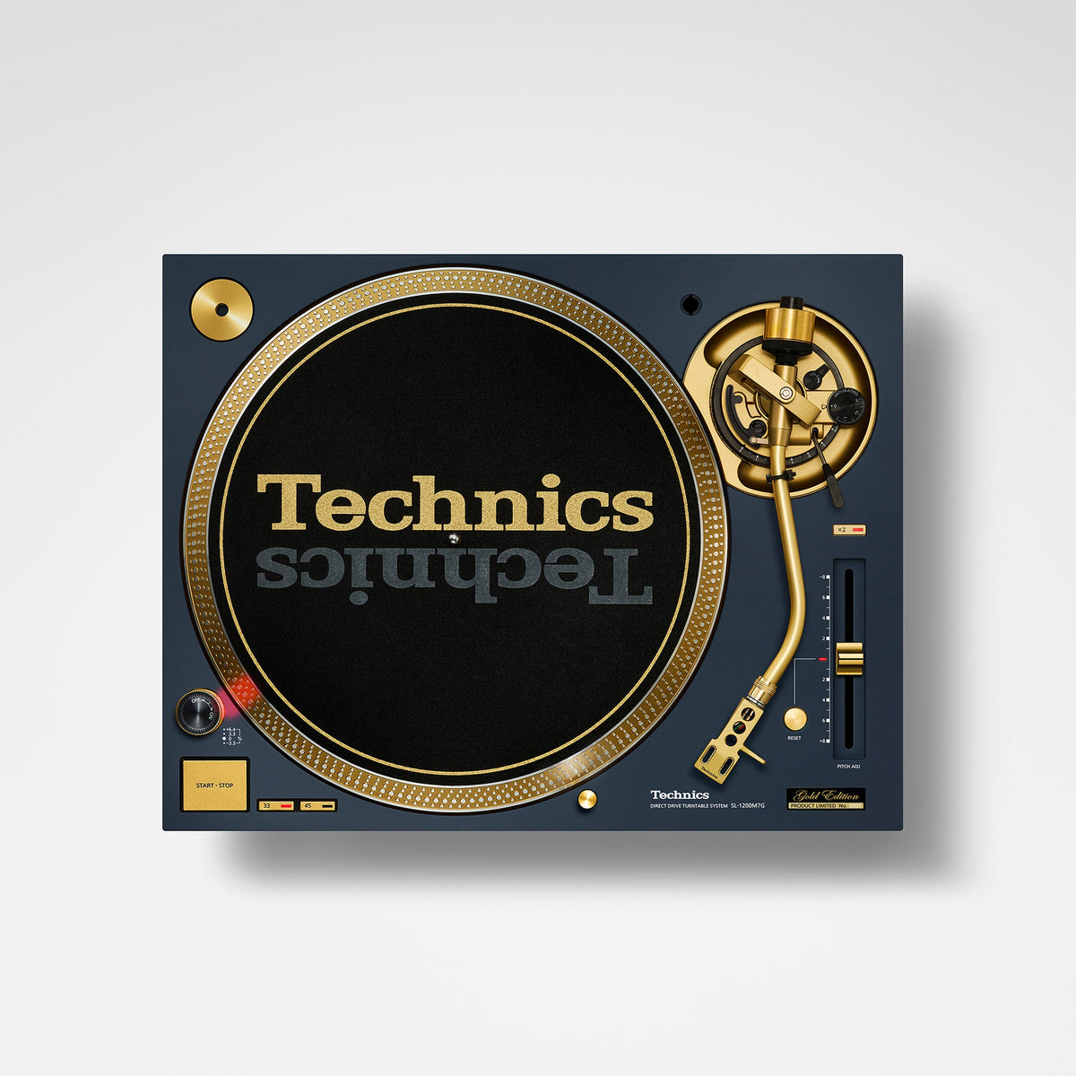 Technics SL-1200M7G in Blau, Draufsicht