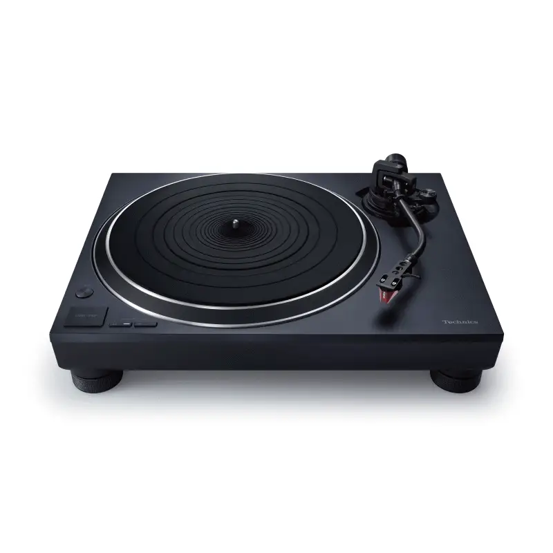 Schwarzer Technics SL-1500C Plattenspieler mit Tonarm und Ortofon 2M Red für audiophile Klangqualität