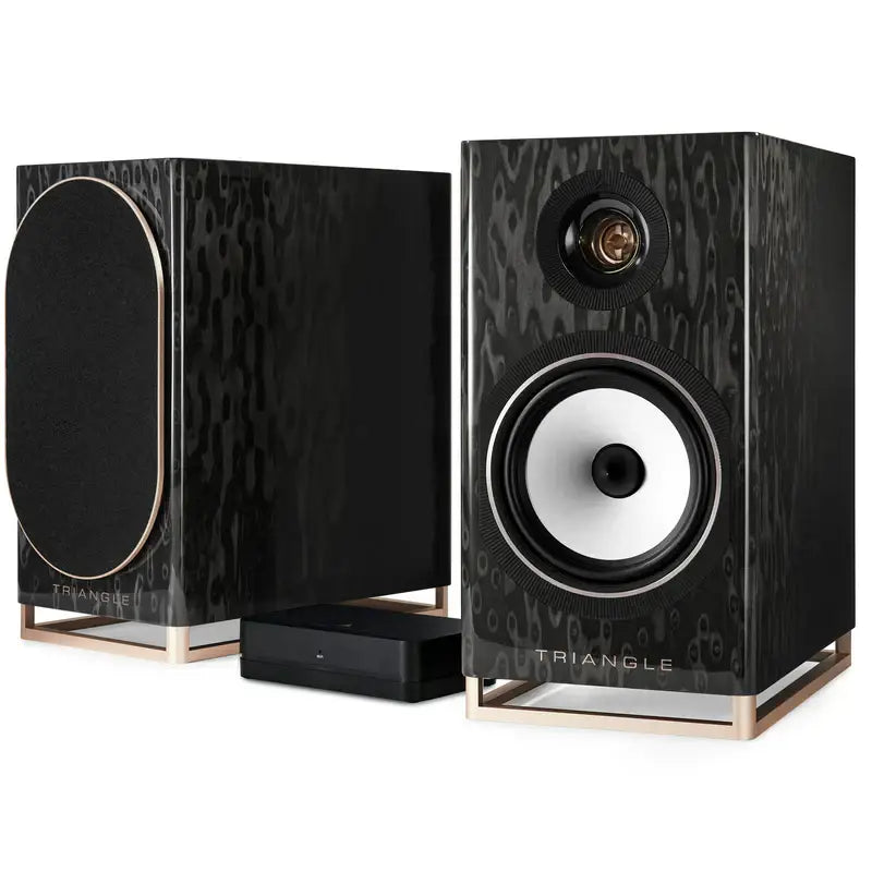 Triangle Bluetooth Lautsprecher Schwarzer Stern TRIANGLE CAPELLA AKTIVSYSTEM komplett Paar