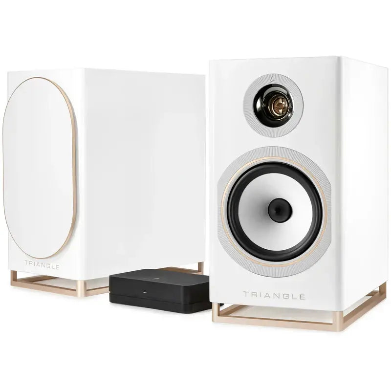 Triangle Bluetooth Lautsprecher Side White TRIANGLE CAPELLA AKTIVSYSTEM komplett Paar