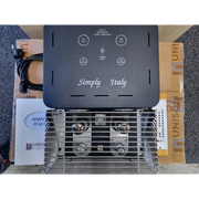 Unison Simply Italy Jubiläumsedition Hifi Stereoanlage mit metallicem Gitter und Bedienelementen