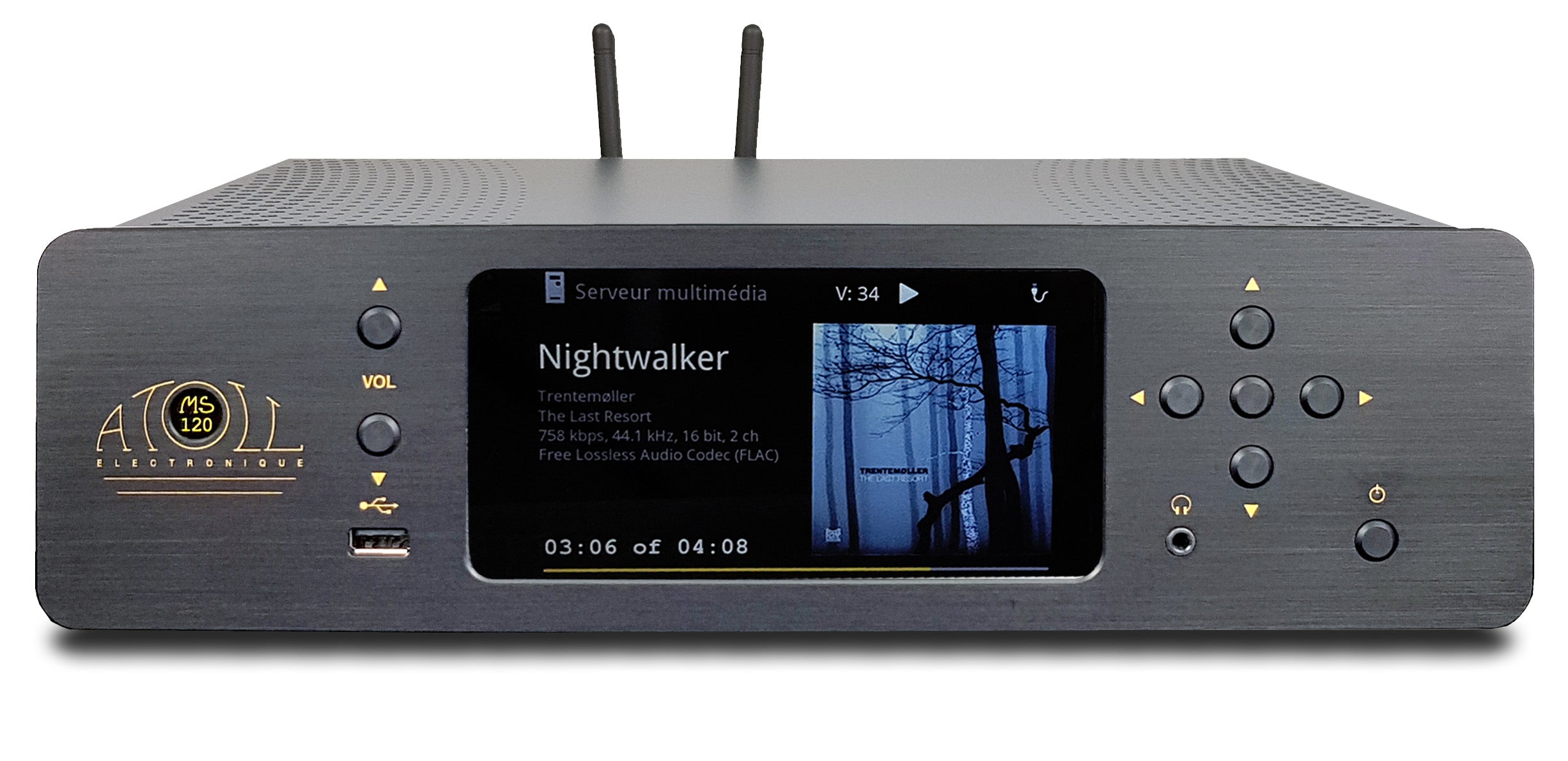 Atoll Verstärker & Netzwerkplayer Schwarz Atoll MS 120 Netzwerkplayer