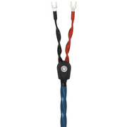 Schwarzes und rotes gedrehtes Lautsprecherkabel mit Spade Connectors für Wireworld Oasis 7