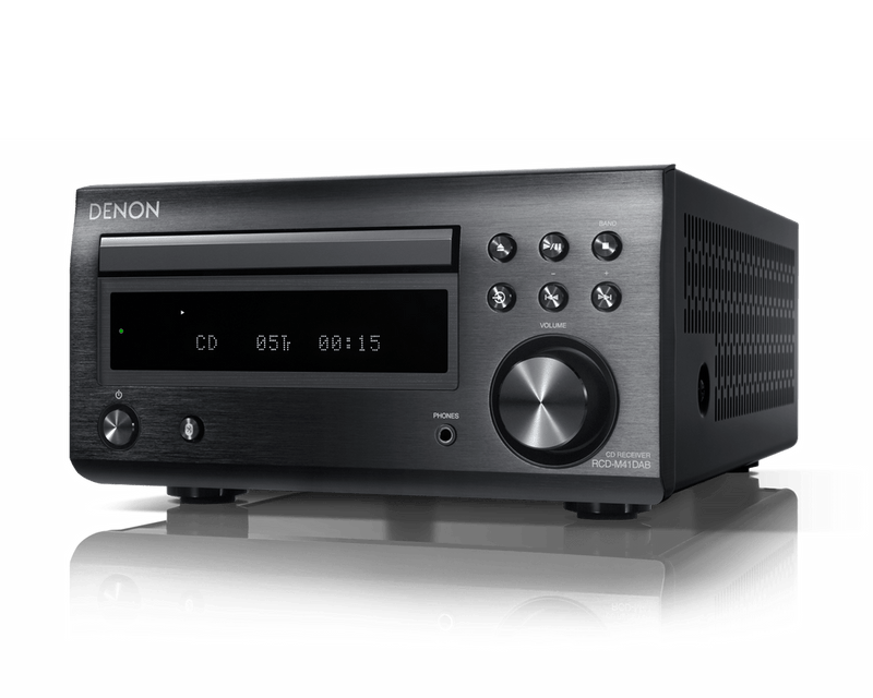 denon allinone Set Denon mit Triangle Stereo Komplett SET Denon M41DAB Schwarz + Triangle Zerius Standlautsprecher + Lautsprecherkabel 6Meter Supra