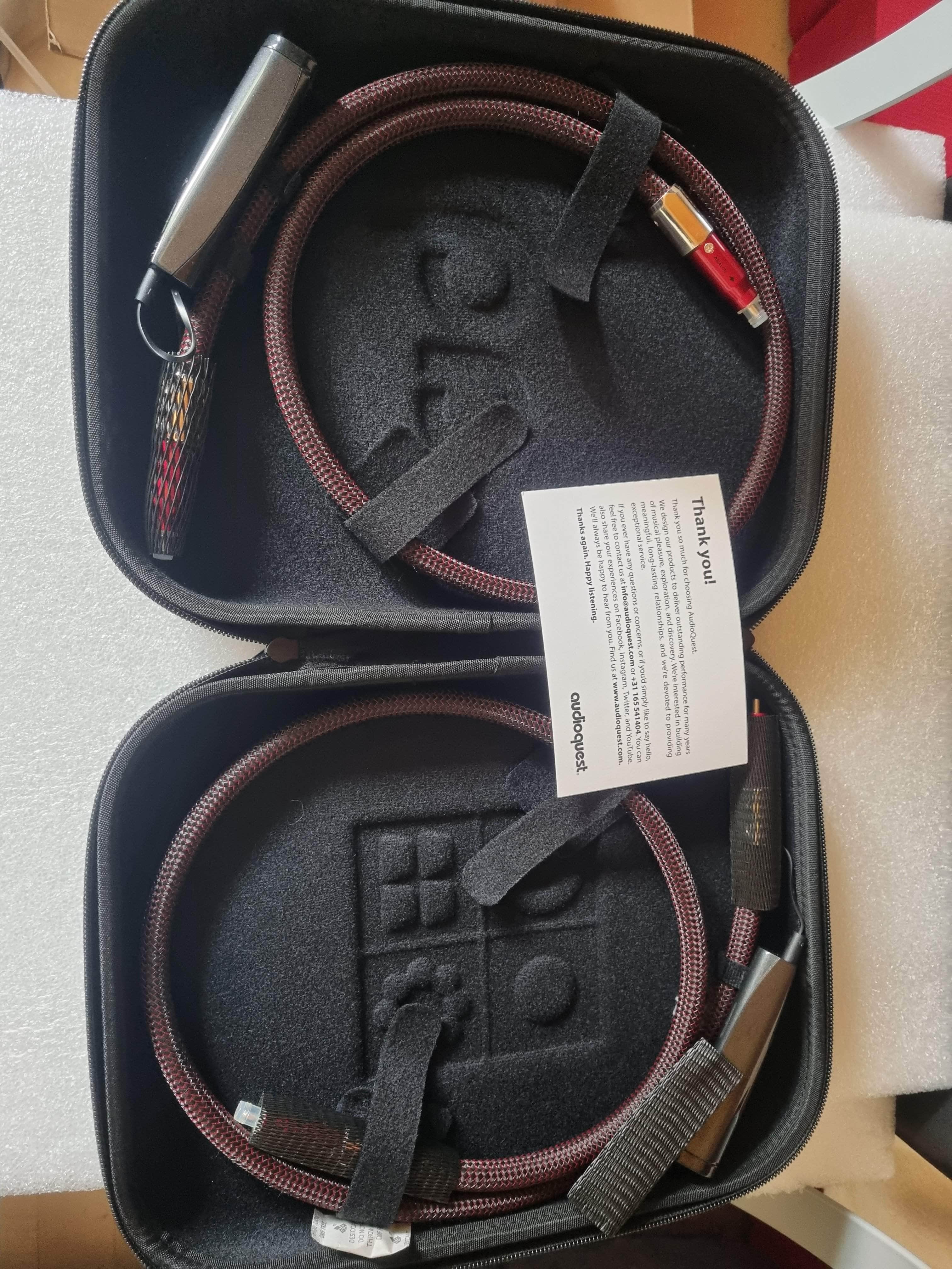 audioquest Cinch-Kabel 1 Meter Paar secondhand Audioquest Fire RCA Chinchkabel 1 Meter secondhand