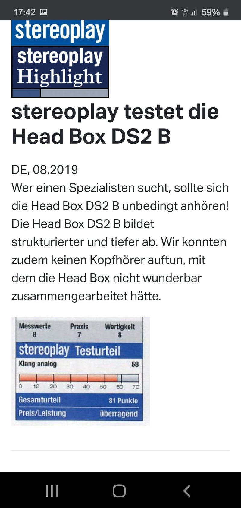 Headbox DS2 B Schwarz