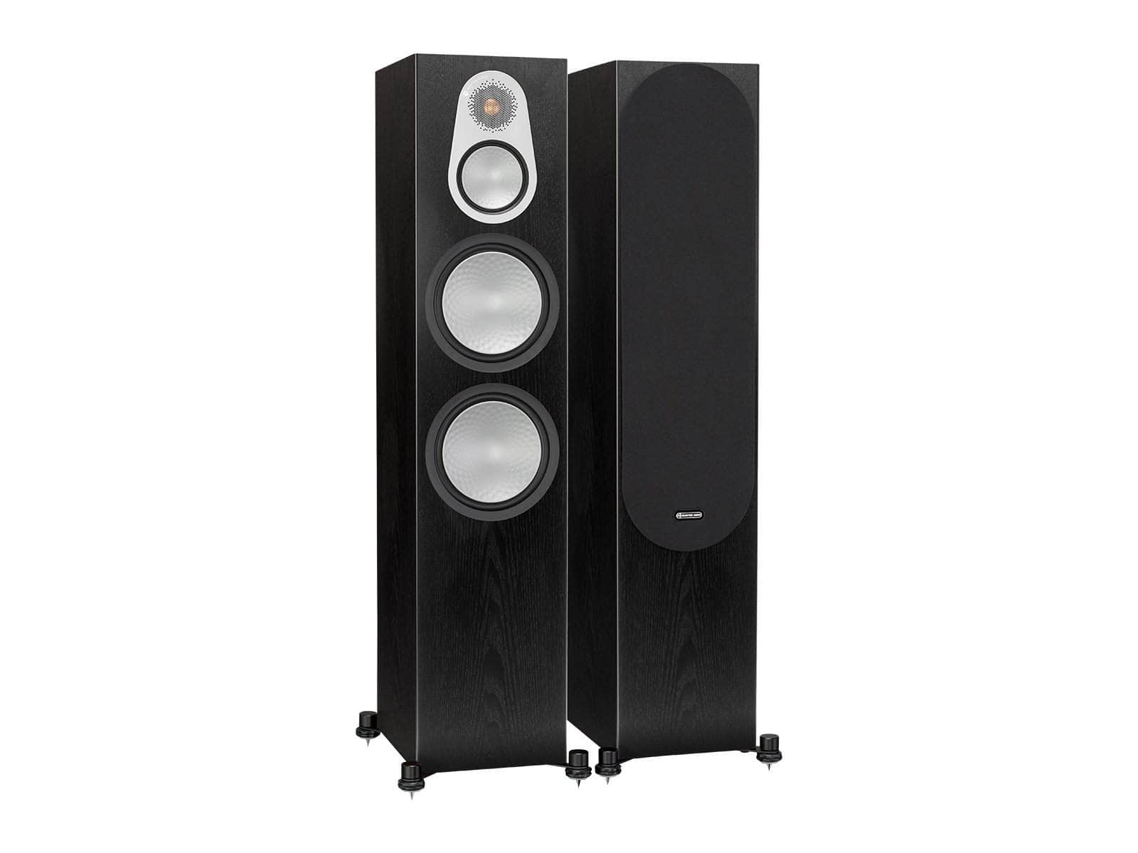 Monitor Audio Lautsprecher eiche schwarz Monitor Audio Silver 500 Standlautsprecher Paarpreis!