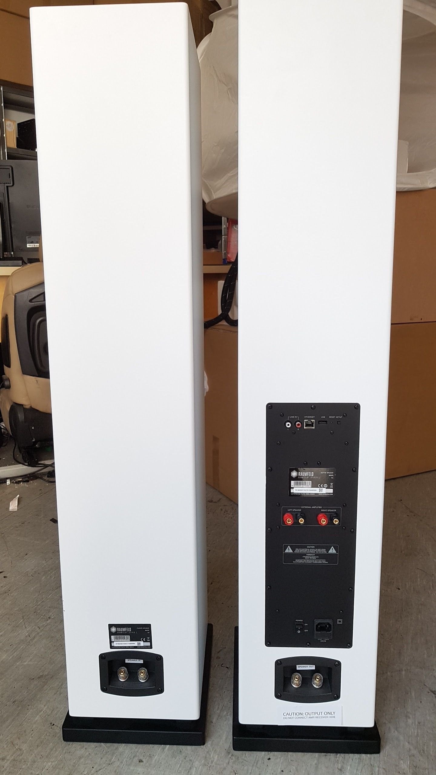 teufel Lautsprecher & Subwoofer Teufel Raumfeld Stereo L weiss Aktivlautsprecher  Secondhand VERKAUFT !