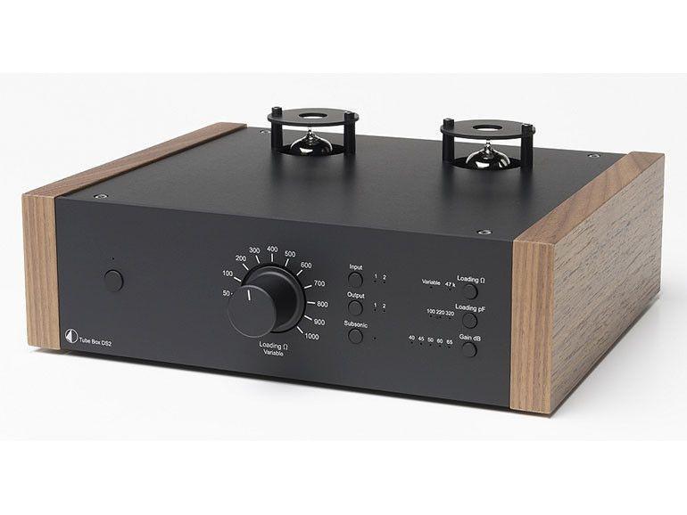 Pro-ject Audio Phonovorverstärker Silber Walnuss Pro-Ject Tubebox DS2 HTE hifiteamedition