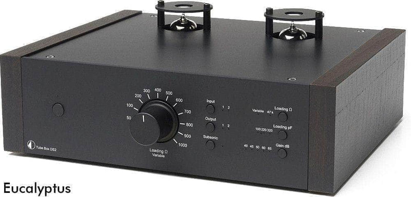 Pro-ject Audio Phonovorverstärker schwarz eucalyptus Pro-Ject Tubebox DS2 MM + MC