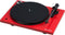 Pro-ject Audio plattenspieler rot Glanzlack Project Essential III RecordMaster Rot mit Tonabnehmer OM 10